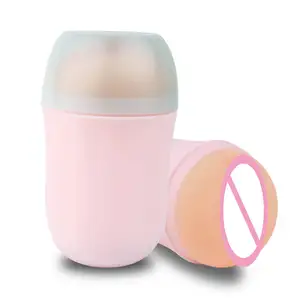 Male Manual Masturbation Device Inverted Mold Vaginal Masturbation Cup Simulation Channel Penis Masturbation Sex Toys Wholesale