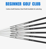 Clubs de golf en fer pour hommes et femmes, matériau en alliage, tête en graphite, poignée en caoutchouc, pour gauchers, durables, pour l'entraînement