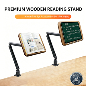 Commande en gros <span class=keywords><strong>de</strong></span> supports <span class=keywords><strong>de</strong></span> livres en bois personnalisés <span class=keywords><strong>de</strong></span> petite taille, vente en gros, Office 360 °   <span class=keywords><strong>Support</strong></span> <span class=keywords><strong>de</strong></span> livre réglable en rotation pour bureau, école et librairie - Product Image 1