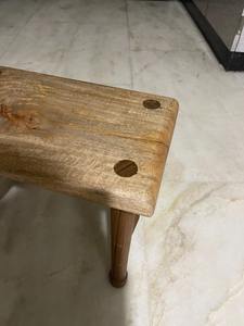 Taburete de Madera Natural de la Mejor Calidad, Mueble de Madera para el Hogar, Decoración de Sala de Estar, Reposapiés de Lujo - Product Image 2