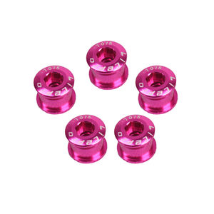 Personnalisé 7075 En alliage D'<span class=keywords><strong>aluminium</strong></span> plaque unique <span class=keywords><strong>escargot</strong></span> pédalier vis Anneau De Chaîne de Vélo Boulon De Roue Route VTT Vélo Disque Vis - Product Image 5