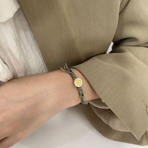 Pulsera trenzada de plata de ley S925 para mujer, materiales mixtos, tejido de estilo chino, uso diario - Product Image 4