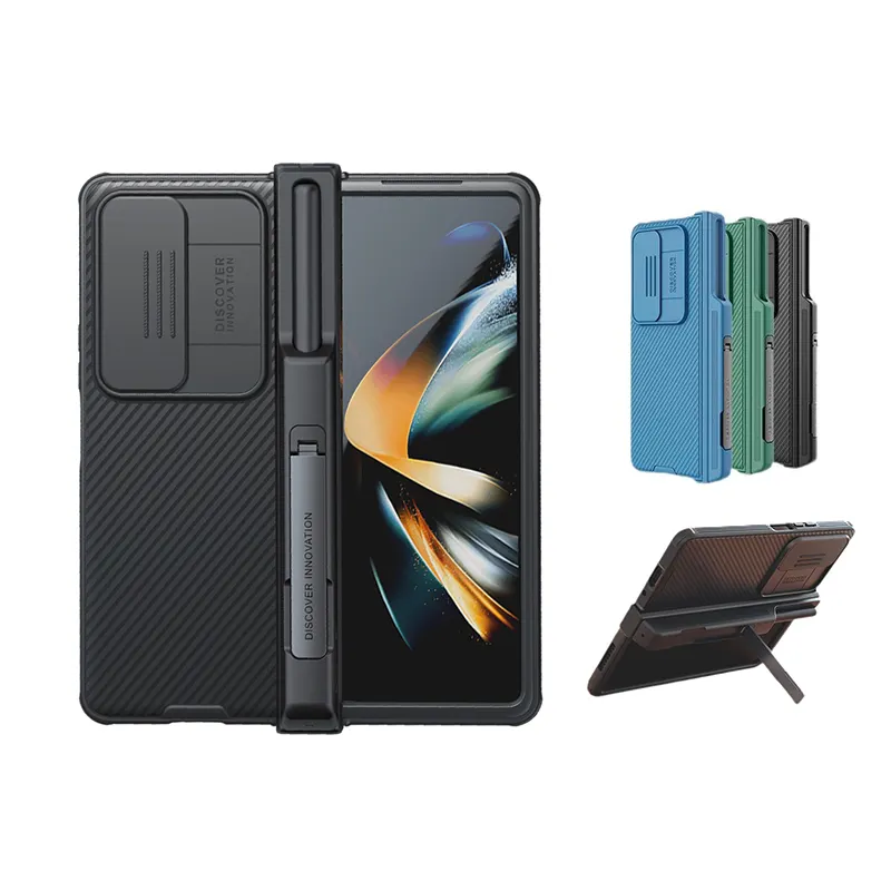 Nillkin bumper case for Samsung Galaxy Z Fold 4 standing cover with S pen holder camera cover and kickstand Z Fold 4 cover