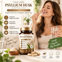 Capsules de Psyllium à Marque Blanche : Fibres Solubles Naturelles pour la Santé Intestinale – Usine OEM/ODM