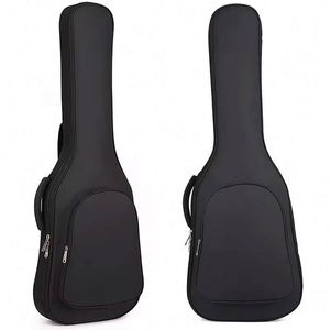 Échantillon Gratuit - Vente en Gros - Housse de Guitare Électrique Oxford Imperméable Personnalisée avec Fermeture Éclair, Rembourrée 15mm, Noire, Portable pour Guitare Basse - Product Image 1