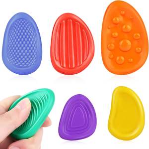 Pierres sensorielles en silicone pour l'autisme, le TDAH, les enfants, les adultes, jouets texturés apaisants <span class=keywords><strong>anti</strong></span>-<span class=keywords><strong>stress</strong></span>, jouets <span class=keywords><strong>anti</strong></span>-<span class=keywords><strong>stress</strong></span> - Product Image 1