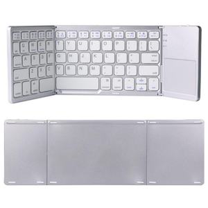 China Factory Triple Folding Foldable Mini BT Wireless <b>Keyboard</b> with Touchpad for Windows Android IOS Tablet PC Smart Phone - Product Image 5