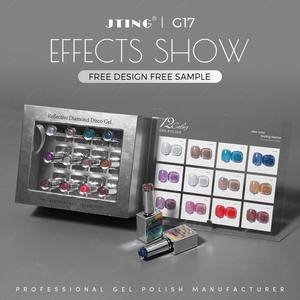 JTING Nuevo y Popular Esmalte de Gel con Diamantes Brillantes y Reflectantes, 12 Colores, Esmalte de Uñas con Efecto Flash Reflectante OEM - Product Image 3
