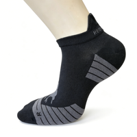 Chaussettes de sport basses pour hommes avec logo personnalisé, anti-bactériennes, pour le cyclisme et la course à pied