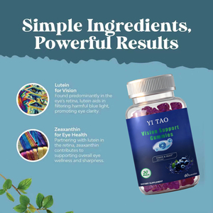 Gummies de Lutéine OEM pour Adultes et Enfants, 10mg de Zeaxanthine, Vitamines A, C, E – Complément pour la Protection Oculaire et le Soutien de la Santé Visuelle - Product Image 3