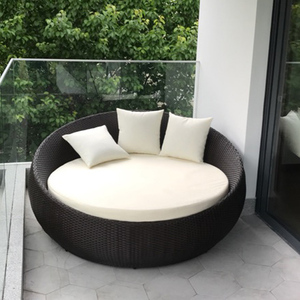 Jardín diseñado móvil al aire libre sol muebles de caña de mimbre, junto a la piscina sofá camas fabricantes - Product Image 4