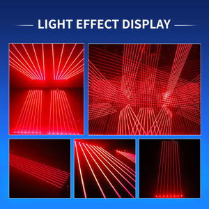 Projecteur Laser 8 Yeux DMX à Tête Mobile Monocouleur Vert Rouge Bleu IP33 Indice <span class=keywords><strong>de</strong></span> Rendu des Couleurs 95 en Alliage d'Aluminium pour DJ Disco Boîte <span class=keywords><strong>de</strong></span> Nuit Scène - Product Image 3