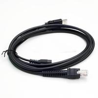SOTESIN kabel lector kustom 12v 3M alimentado Rj45 RJ50 POS escaner kabel de datos para Zebra Li3608 escaner de coditado de barras