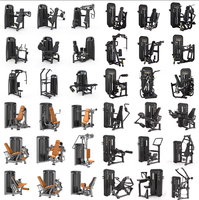 Peralatan Gym Baja Komersial Guangzhou BFT yang Dapat Disesuaikan, Set Lengkap Mesin Pin Loaded untuk Latihan Seluruh Tubuh, Kaki & Dada