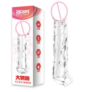 सुपर नरम यथार्थवादी डिल्डो कंडोम पुनः प्रयोज्य लिंग पंप आस्तीन वाइब्रेटर सेक्स खिलौने - Product Image 5