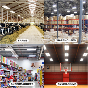 Lampada Industriale LED Lineare da 100W per Interni, Montaggio Senza Problemi, Antiabbagliamento, Dimmerabile, per Officine, Magazzini, Garage - Product Image 5