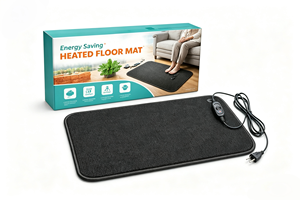 Tapis chauffant à économie d'énergie avec indicateur LED, tapis chauffant électrique antidérapant pour personnes âgées, tapis chauffant pour la maison et le bureau - Product Image 5