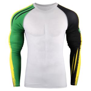 Customizable Breathable MMA Rash Guard <b>Compression</b> <b>Shirt</b> with Quick Dry <b>Long</b> <b>Sleeve</b> Sublimated Sportswear for Men Girls Gym Use - Product Image 1