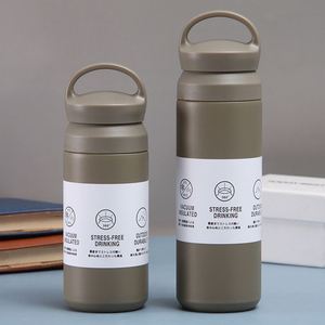 Food Safe 304 Stainless Liner 350ml Carry Ring Flask - Product Image 4