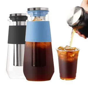 1.5 Gallon Ice Pitcher Portable Custom Glass Cold Brew Coffee Maker