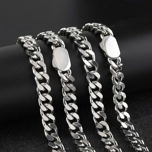 Cadena Cubana de Acero de Titanio Estilo Hip Hop Miami, Collar de Eslabones para Hombre y Mujer - Product Image 1