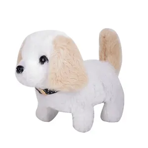 Hot Wholesale Simulation Animal Stuffed Walk Barking Electric Dog Plush Toy Multifunction Birthday Holiday Gifts for Children