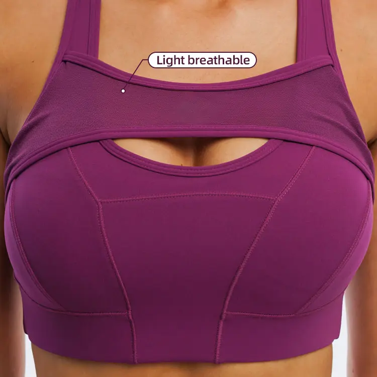 Women Running Wear Gym High Weight Yoga Bra Top Workout Women High Impact Sports Bra