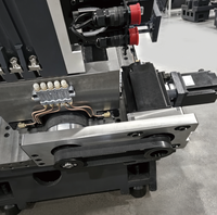 Centre de tournage CNC Fanuc à lit incliné, double broches, tourelles porte-outils à double alimentation, mini-tour CNC de moyenne capacité