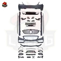 Kit de carrosserie de pare-chocs de voiture de Style C63 pour mercedes-benz W205 diffuseur de pare-chocs de lifting de classe C avec Kits de carrosserie d'embouts d'échappement