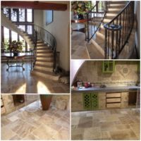 Carreaux de travertin d'extérieur au design moderne, beige ivoire poli, bon marché, de fabrication chinoise, pour pavés de piscine, murs et sols extérieurs