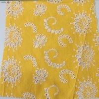 Conception accrocheuse 100% tissu de broderie d'oeillet de coton tissu brodé de dentelle de fleurs pour des robes