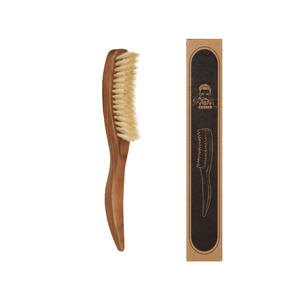 Brosse à <span class=keywords><strong>cheveux</strong></span> en bois <span class=keywords><strong>de</strong></span> noyer personnalisée pour barbe lisse, poils <span class=keywords><strong>de</strong></span> sanglier doux/moyens, brosse à <span class=keywords><strong>cheveux</strong></span> lissante pour femmes et hommes, nettoyage - Product Image 3