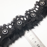 Personnaliser multi couleurs design de mode fleur broderie dentelle coupe