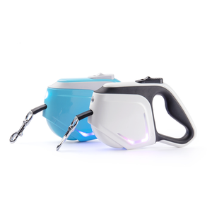 New Design Built In Led Light Ring Nylon Automatic Leads Retractable Pet <b>Dog</b> <b>Leash</b> - Product Image 3