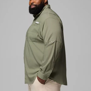 Chemise de pêche hawaïenne pour homme en polyester anti-transpiration avec poches, protection UPF 50 et SPF 50, motif camouflage, boutonnée - Product Image 4