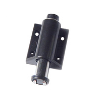 Loquet magnétique carré noir en plastique pour armoire, idéal pour cuisine et appartement