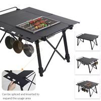 SOLO WILD mobilier de jardin extérieur ultra-léger Portable oeuf rouler pliant en aluminium barbecue IGT Table de Camping