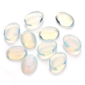 15*20mm naturel ovale Agate dos plat Rose Quartz pierres précieuses Cabochons guérison Chakra cristal pierre sans trou pour la fabrication de bijoux - Product Image 6