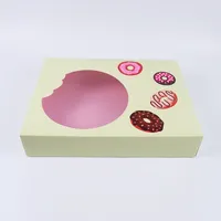 Boîtes personnalisées écologiques pour pâtisseries rapides, gâteaux au chocolat, pains, mochis, beignets, sushis, biscuits, emballages alimentaires à emporter