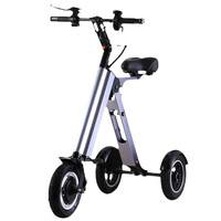 Scooter tricycle pliant ultra léger, tricycle pour adultes, mini tricycle électrique détachable et mobile