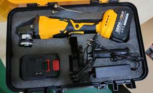 Alat Gerinda Sudut Tanpa Kabel Baru 21V Motor Brushless 9000RPM Cakram 125MM Alat Pemotong dan Penggiling Industri - Product Image 2