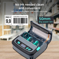 Impresora Inalámbrica de Etiquetas de Envío en Blanco y Negro 4x6, Impresora Térmica sin Tinta con Interfaz BT+USB en Stock