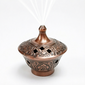 Brûleur d'encens en laiton écologique et durable à la fleur de cerisier, porte-encens aromatique pour la maison, encensoir d'aromathérapie pour le bureau - Product Image 1