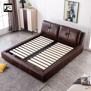 <span class=keywords><strong>Cadre</strong></span> de lit en bois <span class=keywords><strong>à</strong></span> <span class=keywords><strong>lattes</strong></span>, base stable, <span class=keywords><strong>cadre</strong></span> en fer robuste moderne, taille personnalisée - Product Image 6