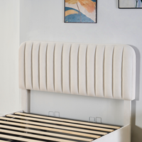Cadre de lit pleine grandeur avec rangement hydraulique et vérin à gaz, lit plateforme moderne rembourré en velours, mobilier OEM, vente en gros d'usine