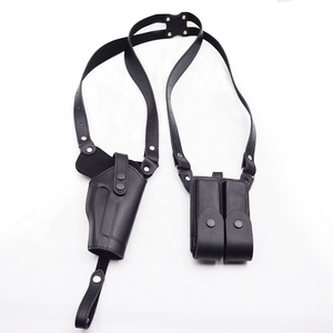 Outdoor Tactische Dubbele Schouder Lederen Pistool <span class=keywords><strong>Holster</strong></span> Met Magazine Zakjes Voor Verborgen Dragen Universele Jacht Accessoires - Product Image 2
