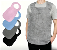 Bavoirs de taille rafraîchissants jetables pour repas et activités artistiques, en tissu tissé imperméable, impression de logo de marque personnalisée, vente en gros
