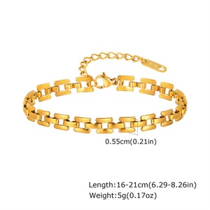 Pulsera INS de Acero Inoxidable 18k con Cadena Gruesa y Ancha, Pulsera de Fútbol Personalizada, Regalo para el Amor - Product Image 6