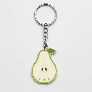 Porte-clés personnalisés en forme de poire en gros – Nouveaux porte-clés d'été au style doux, motifs personnalisés, cadeaux pour boutiques de fruits, souvenirs - Product Image 3