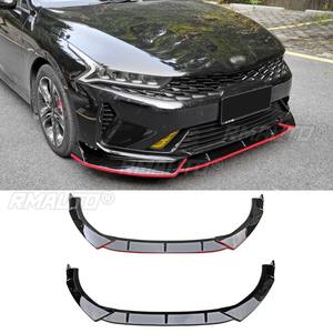 Diffuseur de pare-chocs avant de voiture noir brillant, pièce de modification pour Kia K5 2020-2024, protection de pare-chocs, accessoires automobiles - Product Image 2